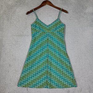 Loft Ann Taylor Dress Women's 2 Petite Green Crochet Spaghetti Strap Y2K Vinatge
